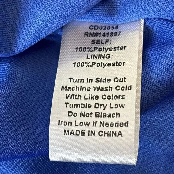 Perfectly Priscilla Dress Small One Shoulder Blue Floral Boho Tiered Preppy‎ NEW - Picture 12 of 16